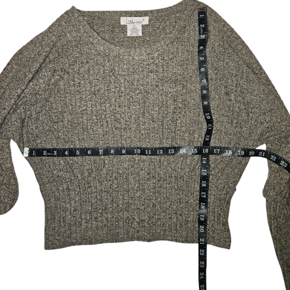 Lark & Grey Sweater, Size XL, Tan/Black - Picture 4 of 6